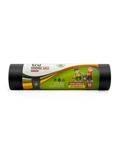 Tru Garbage Bags Compact Roll Black 105x125cm 67Gallon (10pc x 3Rolls ) 30bags  - Image 2