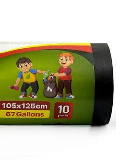 Tru Garbage Bags Compact Roll Black 105x125cm 67Gallon (10pc x 3Rolls ) 30bags  - Image 5