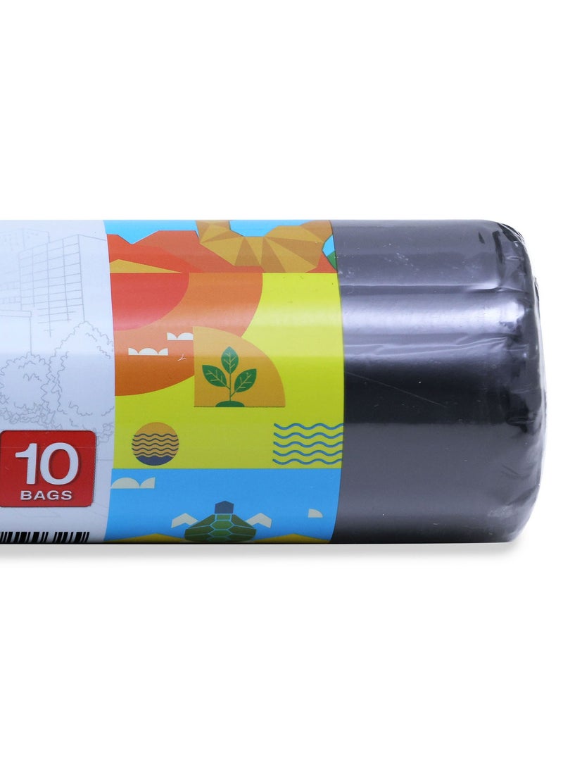Tru - Garbage Bags Compact Roll Black 105x125cm 67Gallon (10pc x 3Rolls ) 30bags - Image 1