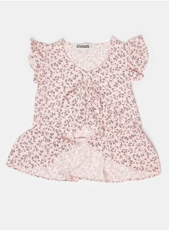 BLOUSE POWDER PINK Printed Kids Girls
