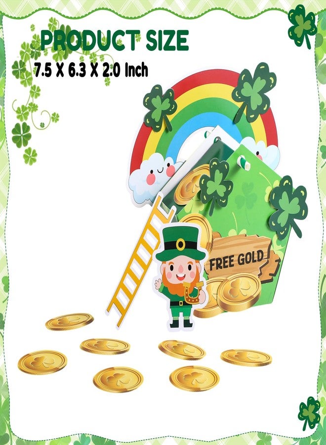 Motionchic 12 Sets St. Patrick's Day Leprechaun Trap Kit Bulk Catch a Leprechaun Trap Kit St Patricks Day DIY Crafts Supplies Green Rainbow Irish Holiday Activity Party Decorations Favors Gifts - Image 4