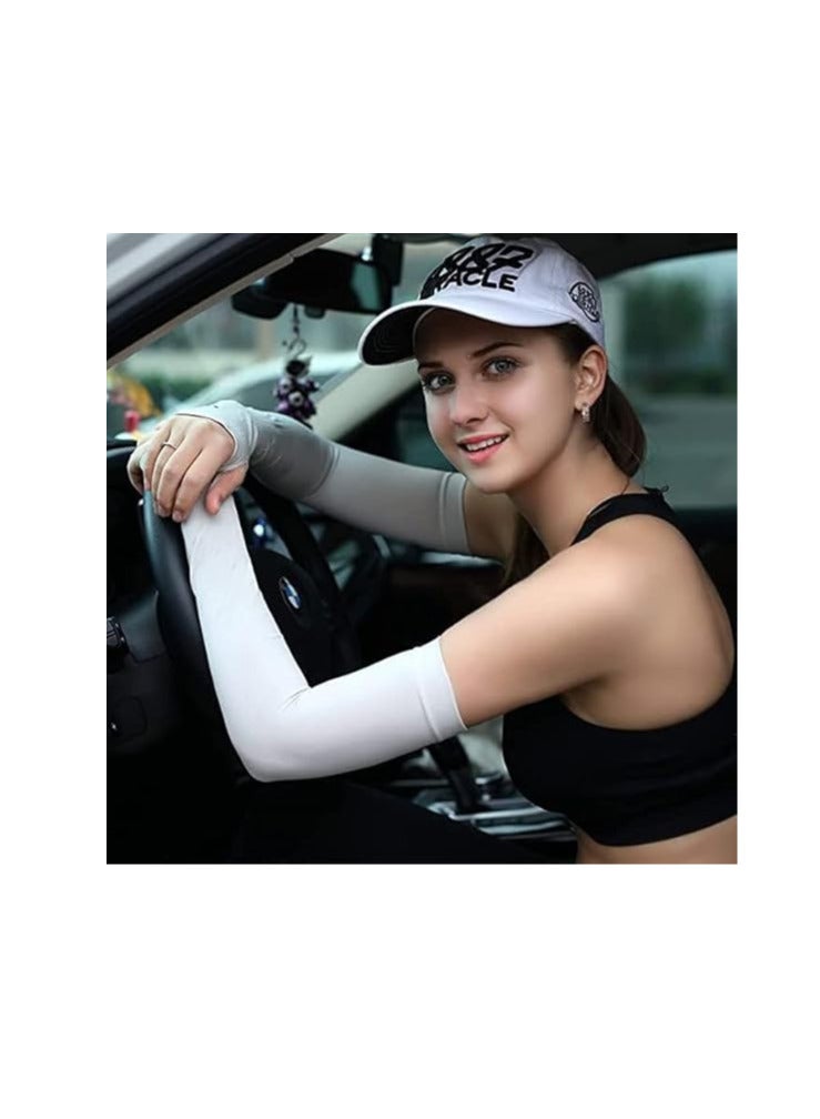 ECVV Sun Protection Sleeve For Cycling And Driving, Uv Protection Sleeve, Cool Arm Sleeve For Men&Women - Image 5