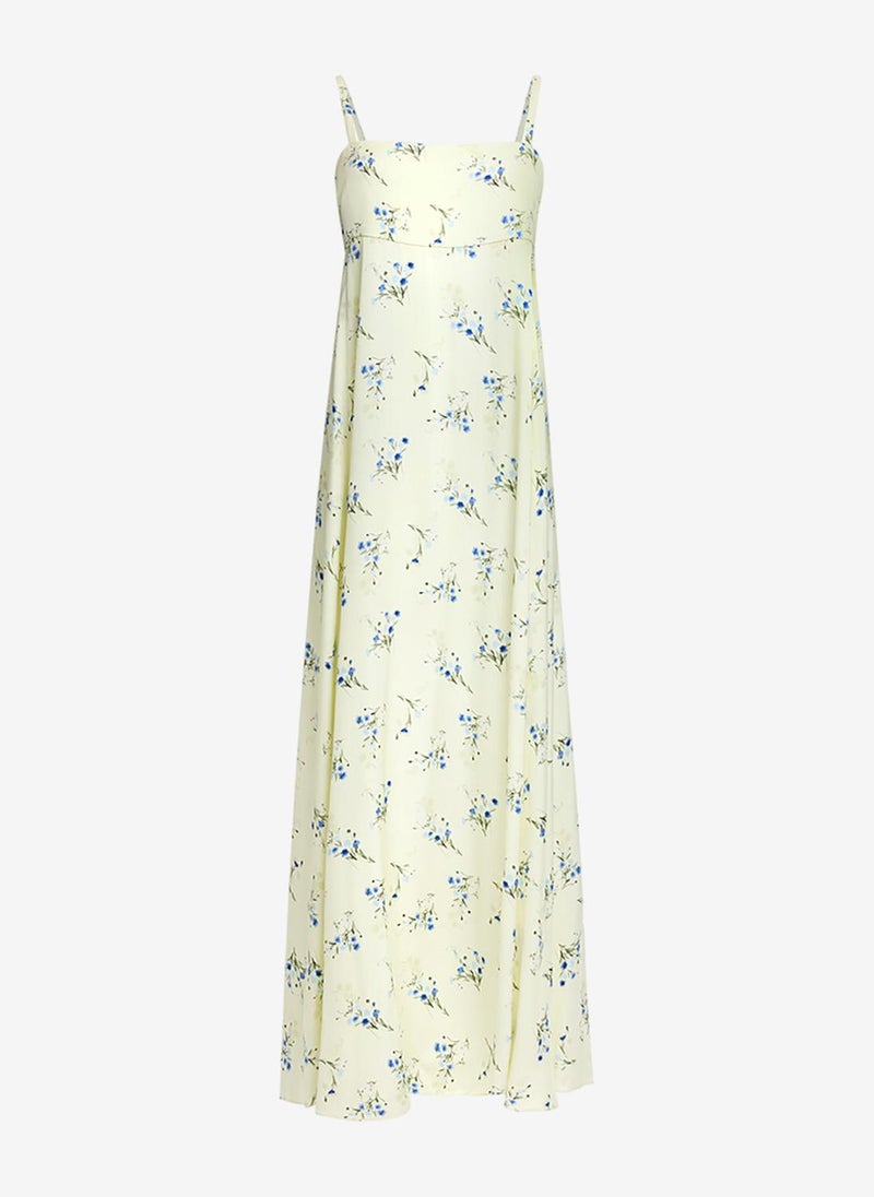 French Connection Women's Cucumber Crush Ennis Satin Harper Maxi Dress - Image 5