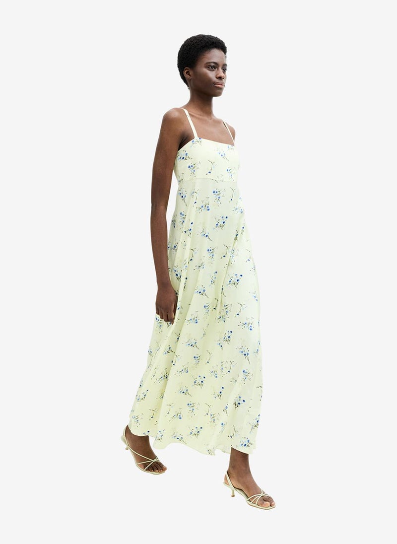 French Connection Women's Cucumber Crush Ennis Satin Harper Maxi Dress - Image 3