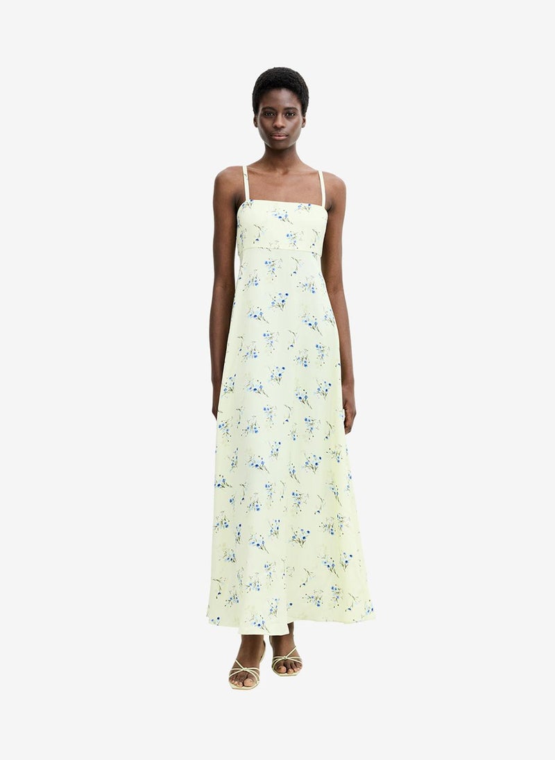 French Connection Women's Cucumber Crush Ennis Satin Harper Maxi Dress - Image 1