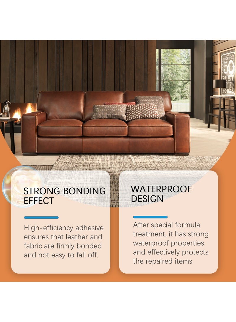 Jakehoe Leather Adhesive,Leather Fabric Sofa Adhesive, Waterproof Seamless Repair Bonding Effect 50ml  - Image 2