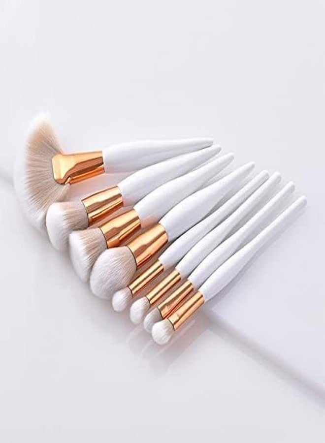 SARJAK Makeup Brush 9 Beauty Set Soft Bristle Beauty cosmetic professional makeup brushes for eyes and face Foundation, Blush, Eye shadow, Eyelash, Lip and Brow (8 Pcs, Multi Color) - Image 1