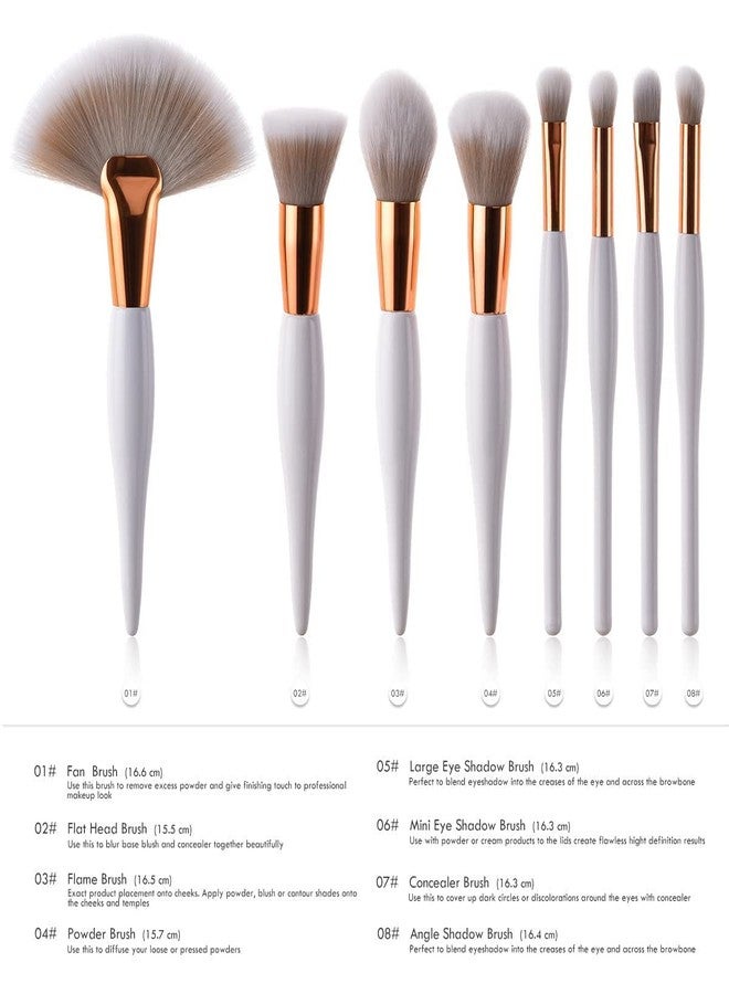 SARJAK Makeup Brush 9 Beauty Set Soft Bristle Beauty cosmetic professional makeup brushes for eyes and face Foundation, Blush, Eye shadow, Eyelash, Lip and Brow (8 Pcs, Multi Color) - Image 3