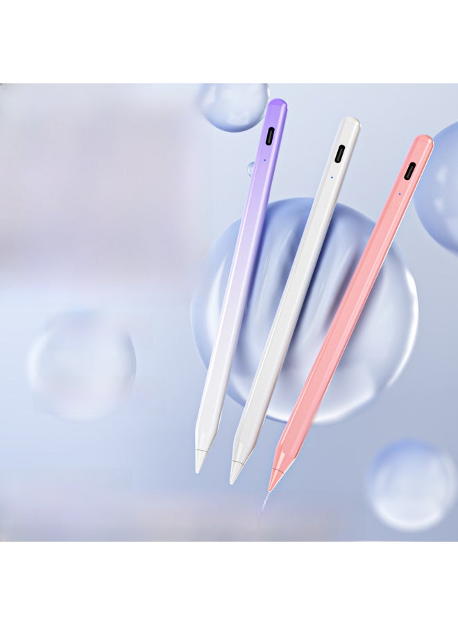 Loquat Active Capacitive Pen Is Suitable For Ipad Anti-wrong Touch Tilt Pressure Sensitive Pen Touch Touch Screen Bluetooth Power Display Stylus-Color:White-bluetooth Model To Prevent Accidental Touch  - Image 2