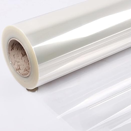 WallflyIndia Solid Clear Laminating Roll 24 X 100 Inch Clear Transparent Oil Proof Waterproof Vinyl Roll Self Sealing No Heat Laminate Sheets SelfAdhesive Stickers For Cupboard Furniture Doors  - Image 1