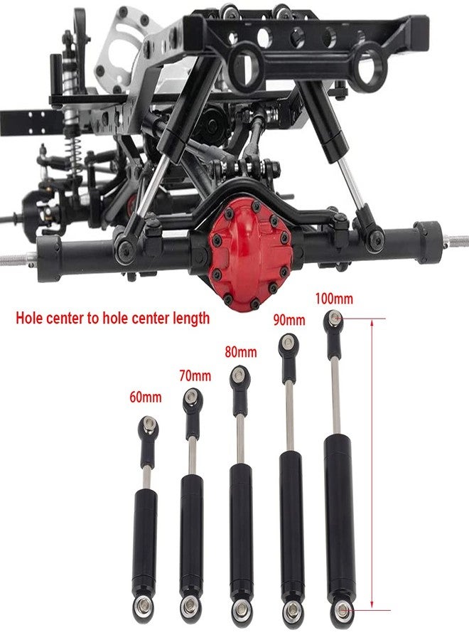 LAFEINA Built-in Spring Black Shock Absorber Damper for 1/10 RC Crawler SCX10 90046 TRX-4 D90 Redcat (2 PCS, 80mm) - Image 3