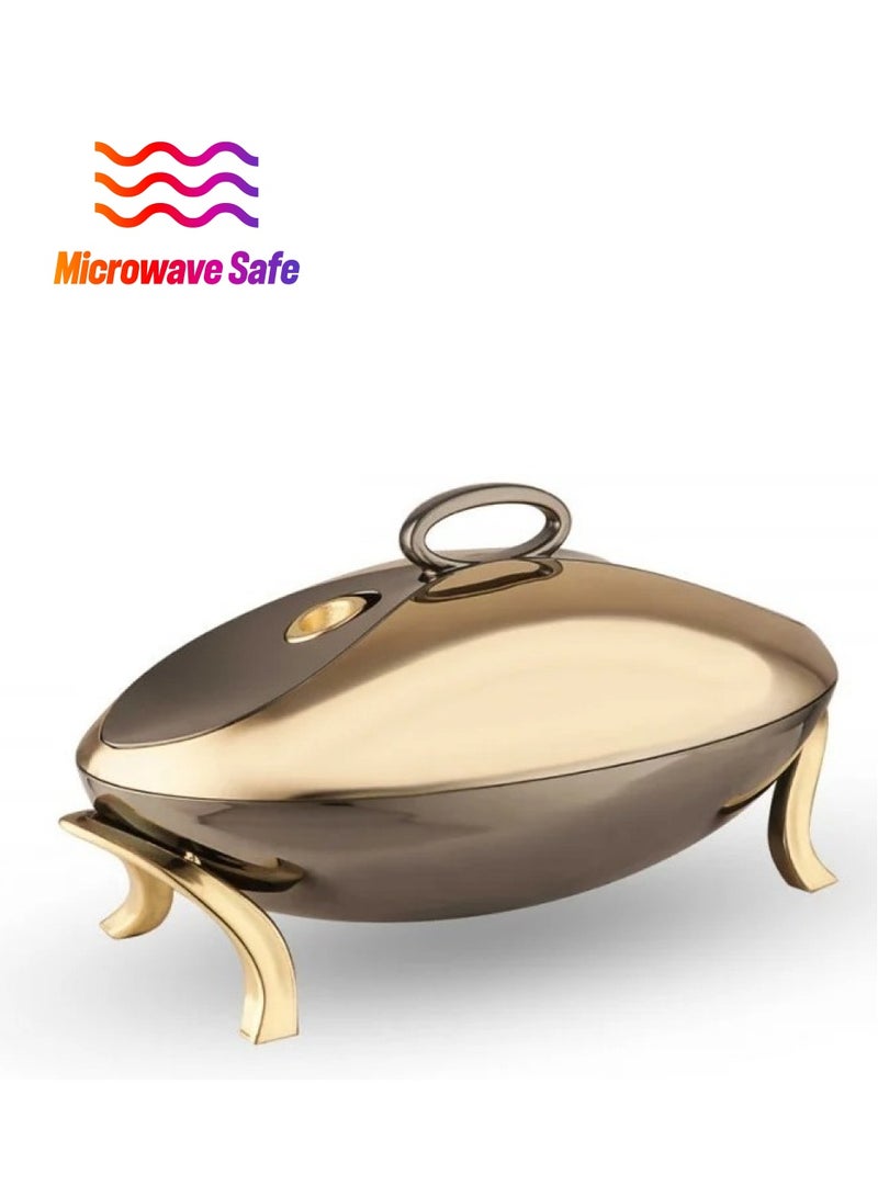 Golden Fire Food Container - Golden Fire - Gold & Gray -  3 Liter