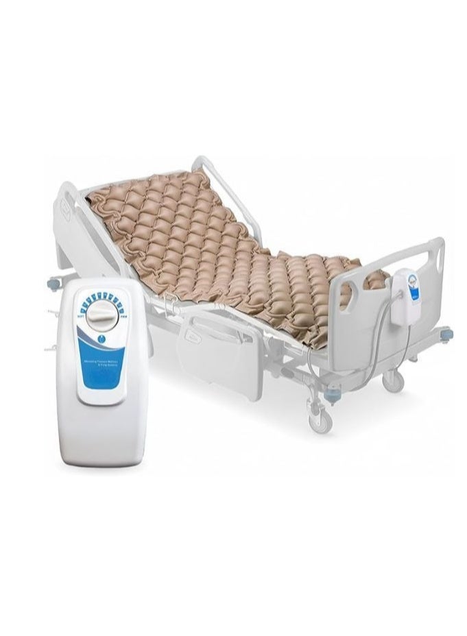 Medical air mattress with pump - Lightweight inflatable bubble mattress for the elderly and sick - Effective system for preventing bedsores and relieving pain - Image 1