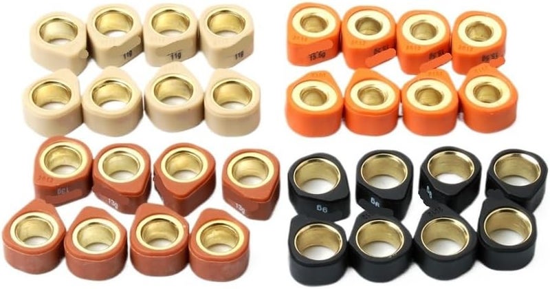 Motorcycle 8PC Racing Roller Weights 20x12mm 9g 11g 13g 16g Fit For 250 YP X-City X-Max 250cc 4-Stroke Engine(20x12mm 13g) - Image 2