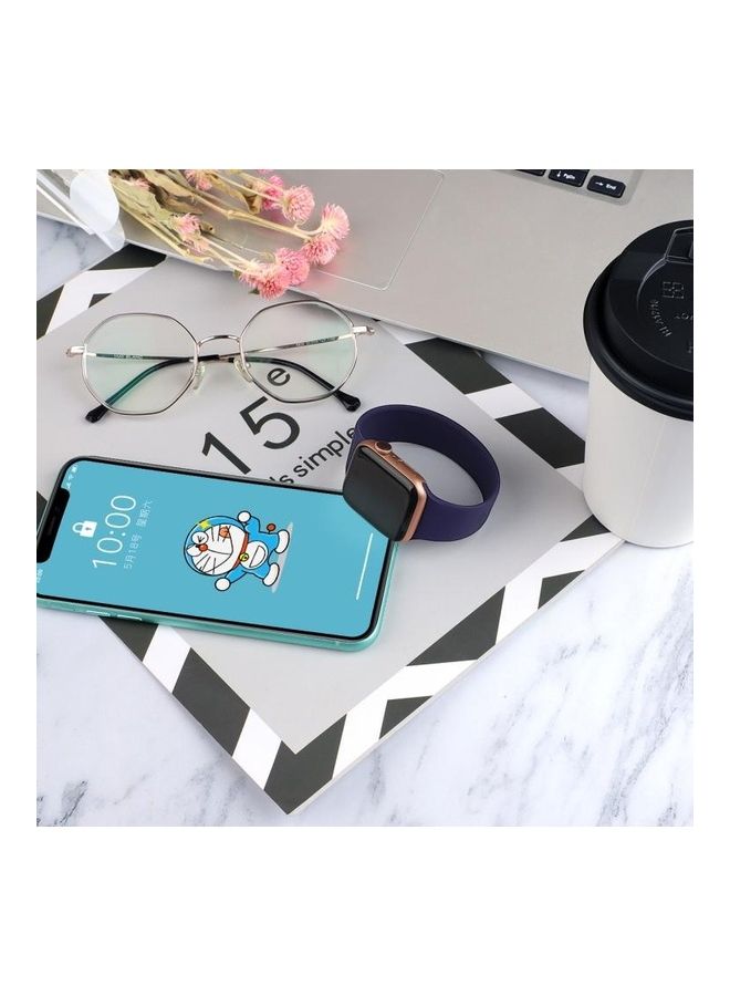 نيبمينينت سوار ساعة بديل بتصميم عرقي لسلسلة ساعات أبل 1/2/3/4/5/6/7/SE مقاس 38/40/41 مم أزرق ياقوتي - Image 4