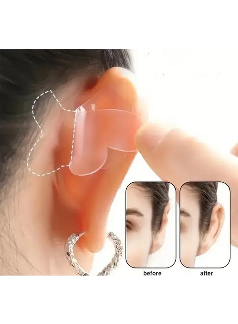 مجموعة من 30 قطعة من ملصقات تشكيل الأذن على شكل فراشة - دعامة أذن من السيليكون الشفاف لتحديد شكل الوجه، وسائد أذن لاصقة غير مرئية لتخفيف الألم وتثبيت الأذنين للخلف، للاستخدام اليومي، والمناسبات الاجتماعية، وجلسات التصوير - Image 4