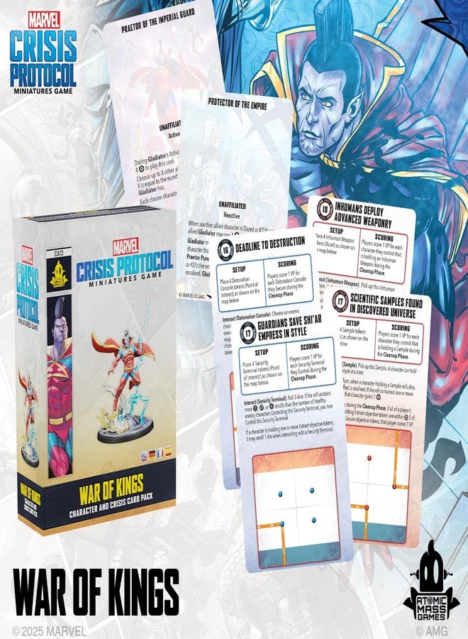 Asmodee Marvel: Crisis Protocol War of Kings Character and Crisis Card Pack - Tabletop Superhero Game for Kids and Adults, Ages 14+, 2 Players, 90 Minute Playtime, Made by Atomic Mass Games - Image 5