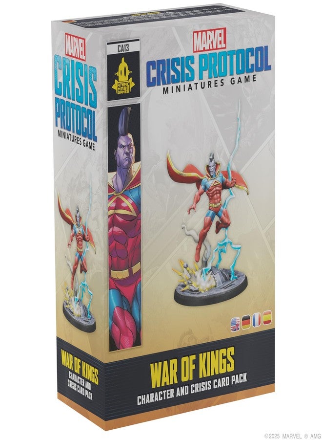 Asmodee Marvel: Crisis Protocol War of Kings Character and Crisis Card Pack - Tabletop Superhero Game for Kids and Adults, Ages 14+, 2 Players, 90 Minute Playtime, Made by Atomic Mass Games - Image 1