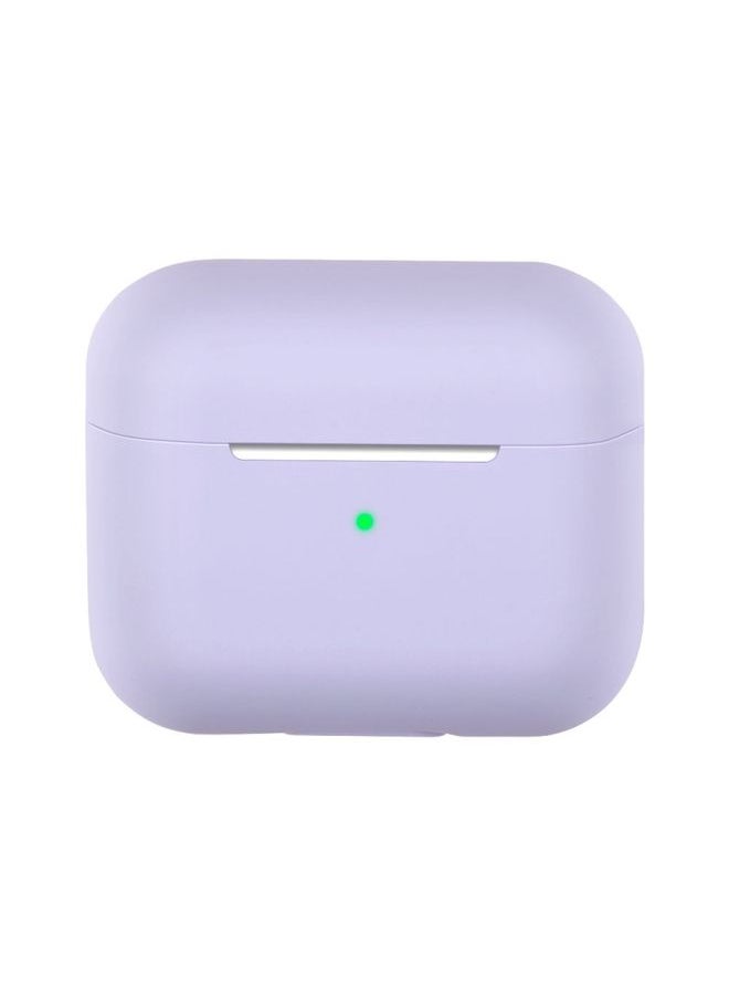 Generic - Case Cover Wireless Earphone Silicone Protective Case For AirPods 3 Light Purple - Image 1