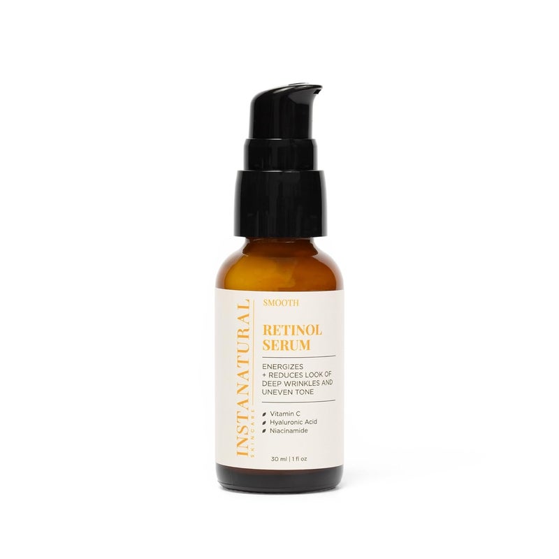 InstaNatural Retinol Serum for Face with Niacinamide Vitamin C and Hyaluronic Acid Anti Aging for Firmer Skin Lines  Wrinkles  Brightening Serum