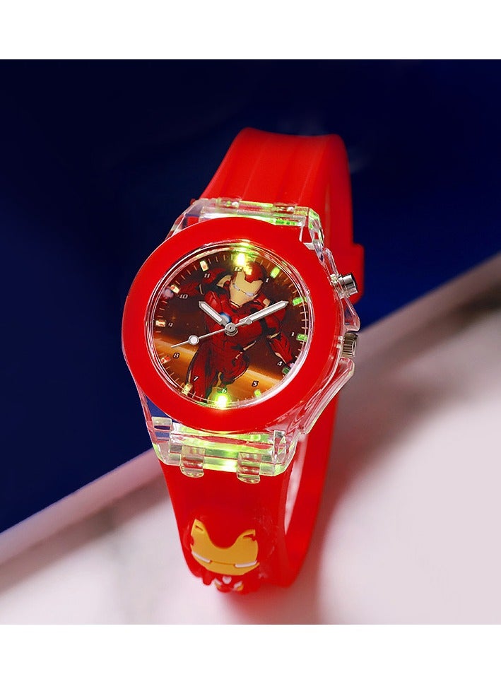 Cartoon Children's Watch, Children's Watch Toy with Light Effect, Kids Electronic Cartoon Watch for Kids 