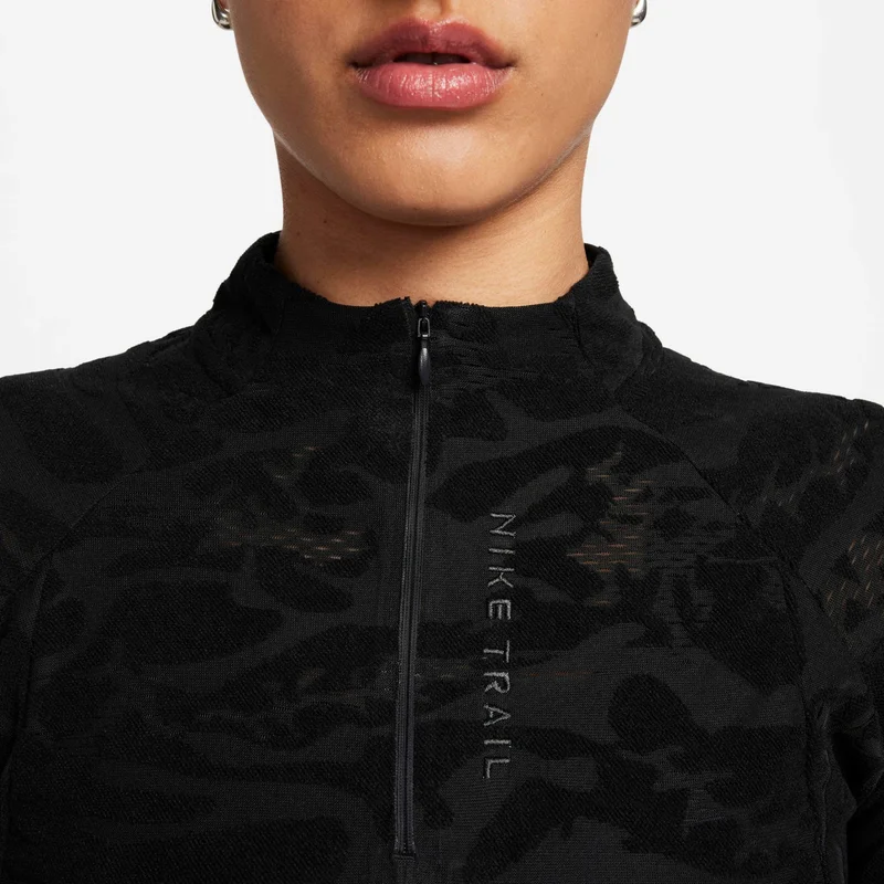 Nike Women's Dri-FIT 1/4-Zip Mid Layer Trail T-Shirt