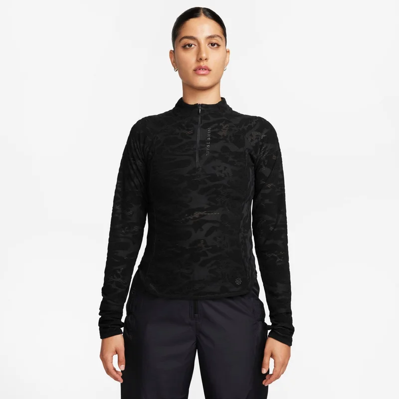 Nike Women's Dri-FIT 1/4-Zip Mid Layer Trail T-Shirt