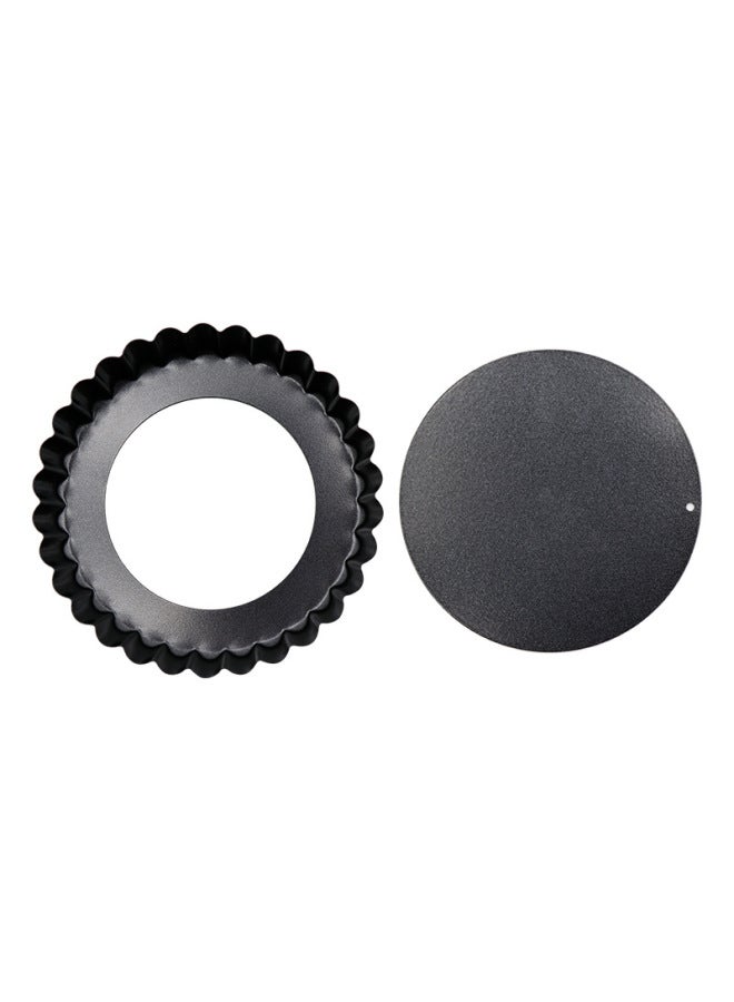 Production Egg Tart Mold Non-stick Coating Live Bottom Carbon Steel Chrysanthemum Pie Plate Fruit Pie Plate Processing Customization-Specifications:Carbon Steel Live Bottom Egg Tart Plate-Dimensions:4 Inch - Image 4
