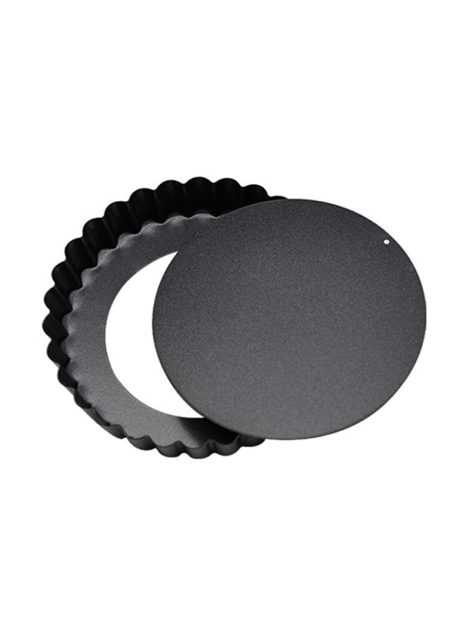 Production Egg Tart Mold Non-stick Coating Live Bottom Carbon Steel Chrysanthemum Pie Plate Fruit Pie Plate Processing Customization-Specifications:Carbon Steel Live Bottom Egg Tart Plate-Dimensions:4 Inch - Image 2