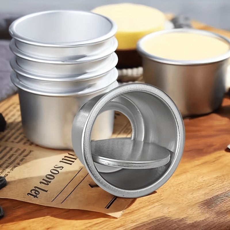 20 Pcs 2 Inch Mini Round Aluminum Cake Molds With Removable Bottoms Non-Stick Easy Release Scratch-Resistant Ideal For Home Baking Parties And Celebrations - Image 5
