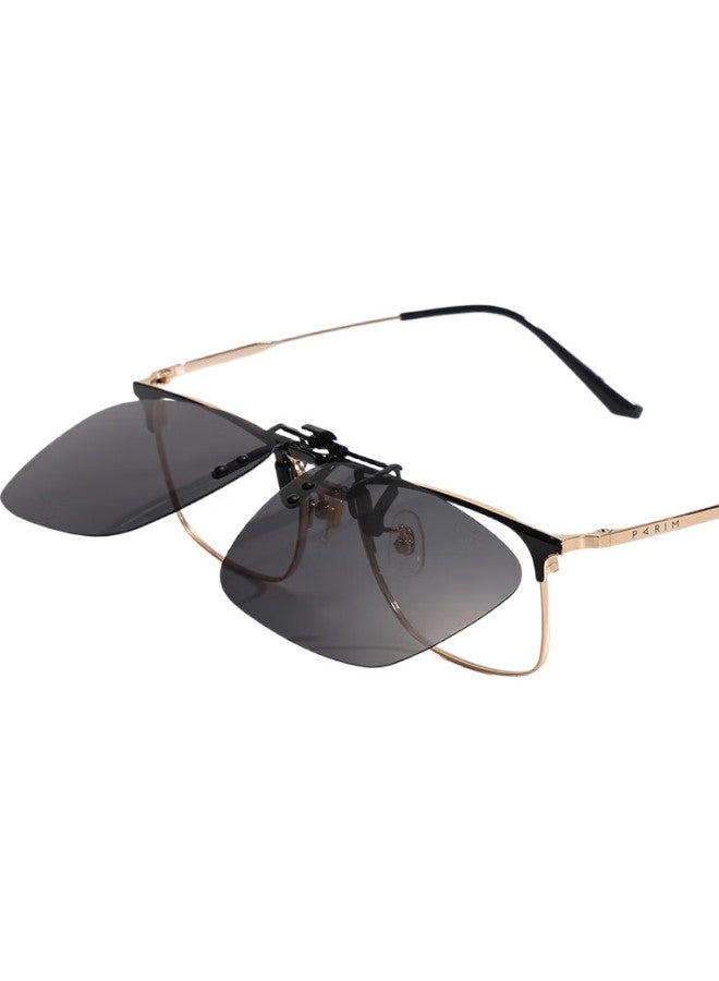 Naughty Mouse Polarized Sunglasses Clip-On Portable Hd Polarized Glasses Anti-Uv Gray + Night Vision - Image 2