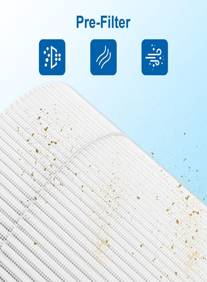 Sinnya 2 Pack 12020 Filter Replacement Compatible with Clorox Air Purifiers Fit for Clorox Tabletop Air Purifier Model 11020 & 11021 True HEPA Filter, Small Rooms Up to 200 Sq. Ft. Capacity - Image 5