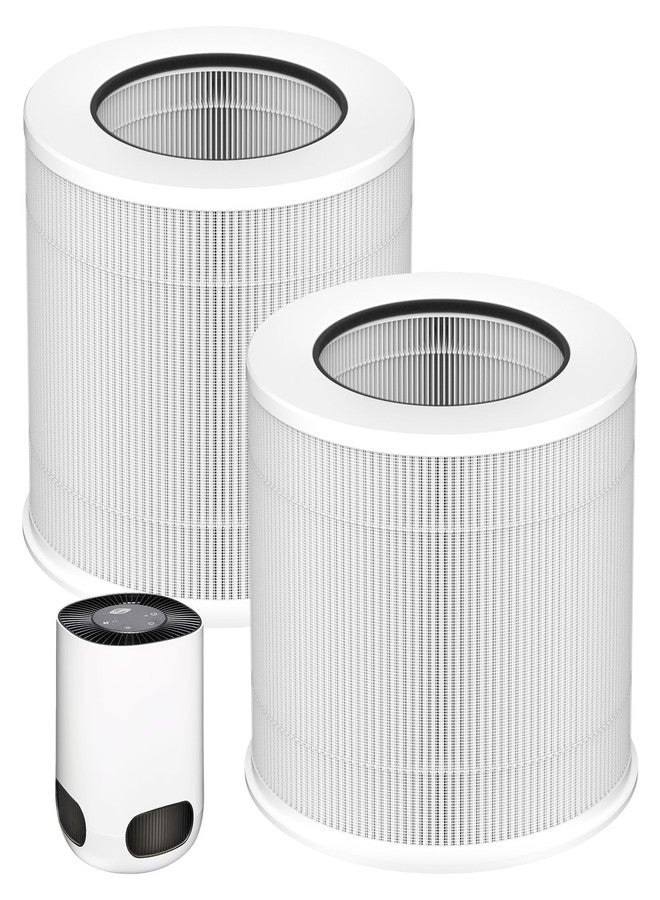 Sinnya 2 Pack 12020 Filter Replacement Compatible with Clorox Air Purifiers Fit for Clorox Tabletop Air Purifier Model 11020 & 11021 True HEPA Filter, Small Rooms Up to 200 Sq. Ft. Capacity - Image 1