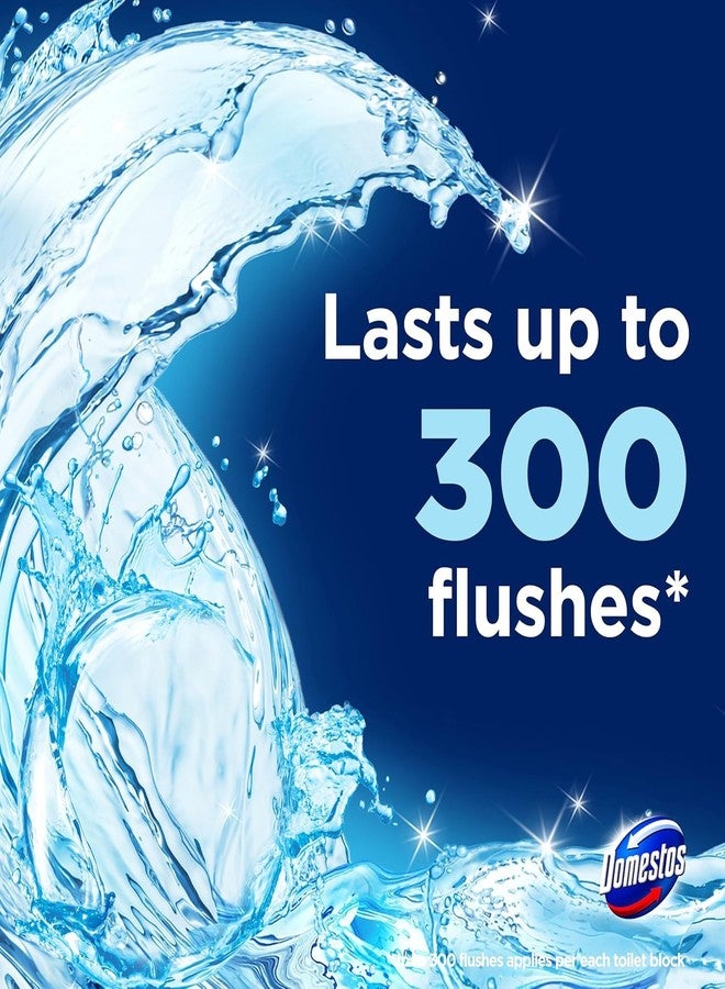 Domestos Power 5 Ocean Toilet Rim Blocks 2x 50 g toilet freshener with a long-lasting fragrance clean and freshen for up to 300 flushes - Image 3