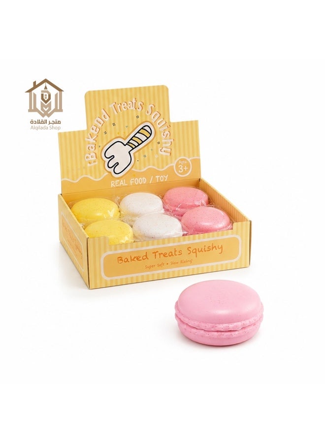 CME Macaron Stress Relief Squishy Toy – Slow Rising Sensory Fidget Toy - Image 1