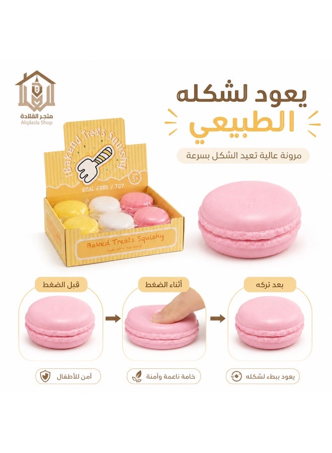CME Macaron Stress Relief Squishy Toy – Slow Rising Sensory Fidget Toy - Image 5