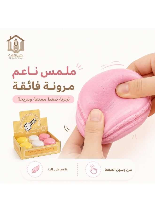 CME Macaron Stress Relief Squishy Toy – Slow Rising Sensory Fidget Toy - Image 3