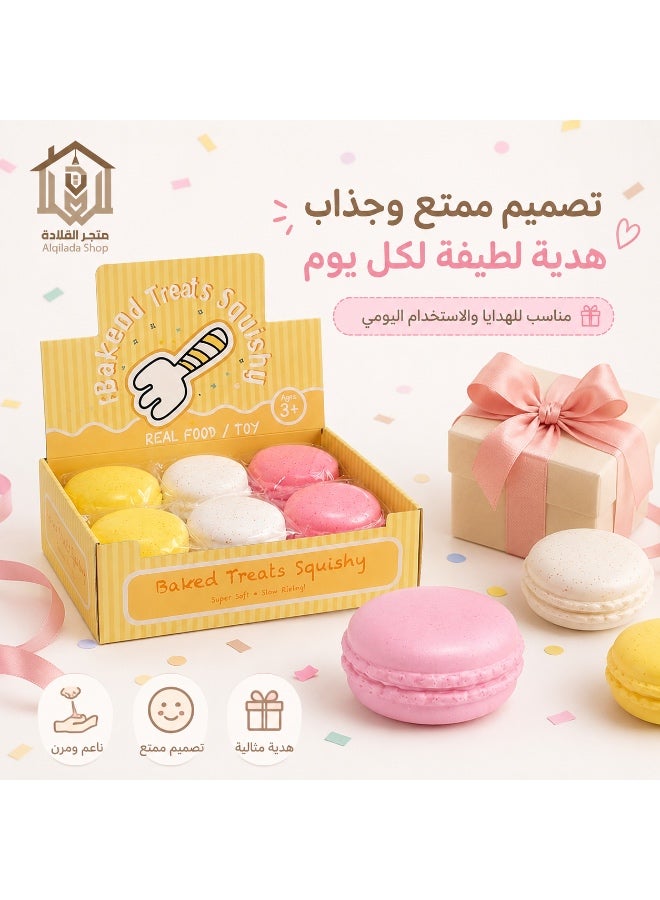 CME Macaron Stress Relief Squishy Toy – Slow Rising Sensory Fidget Toy - Image 2
