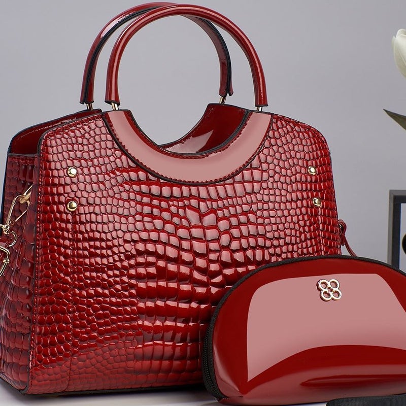 Taizhou Women'S Bag Fashion Crocodile Pattern Large Capacity Handbag Trendy Women'S Crossbody Bag Texturized Middle-Aged Shoulder Bag - Image 3