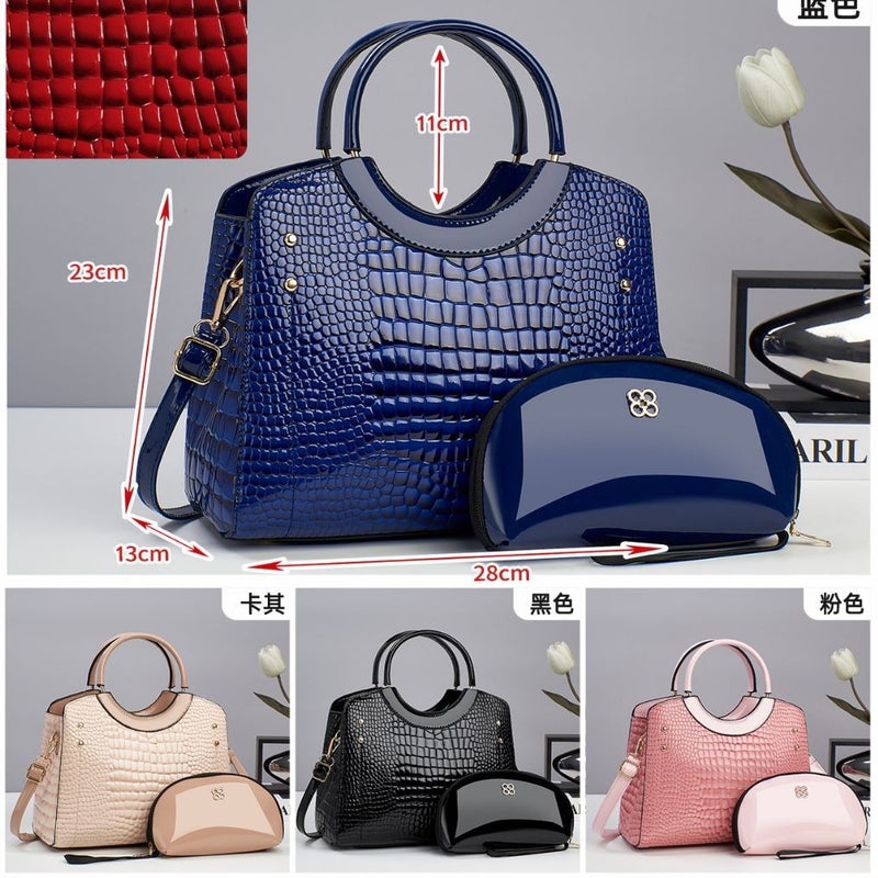 Taizhou Women'S Bag Fashion Crocodile Pattern Large Capacity Handbag Trendy Women'S Crossbody Bag Texturized Middle-Aged Shoulder Bag - Image 2
