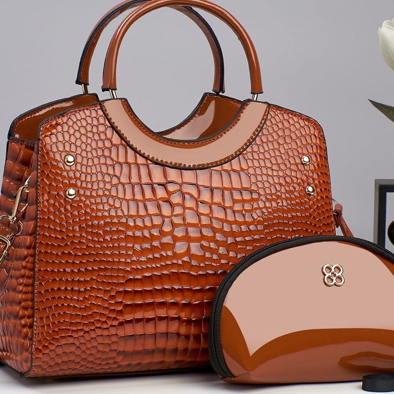 Taizhou Women'S Bag Fashion Crocodile Pattern Large Capacity Handbag Trendy Women'S Crossbody Bag Texturized Middle-Aged Shoulder Bag - Image 4