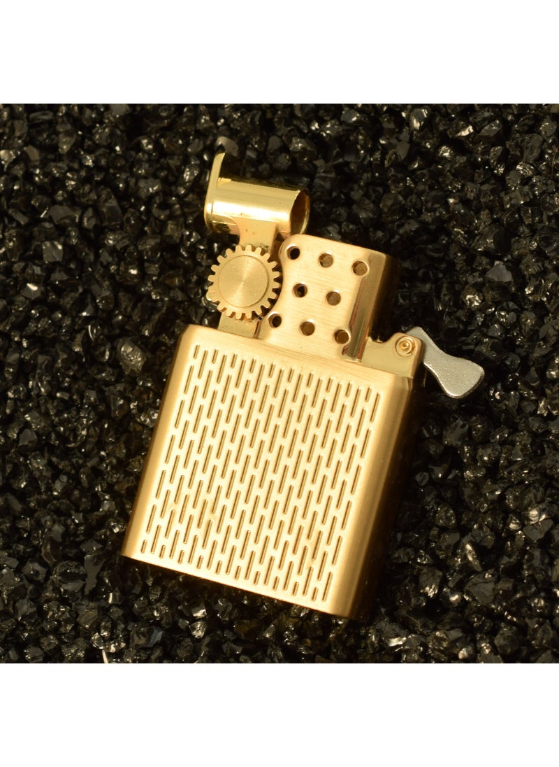 Generic Vintage ZP Zorro Flint Lighter Core White Steel 902 lid center cover movement 515 gold 