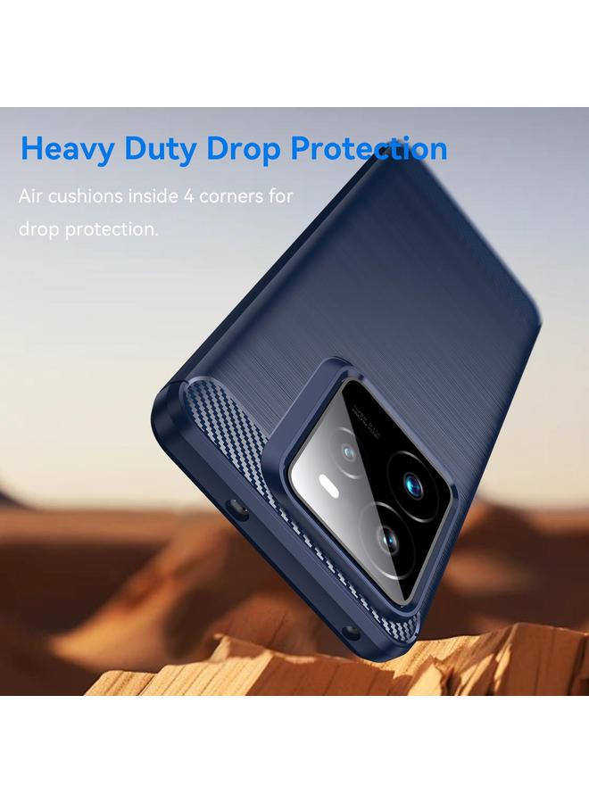 S-TOP Case For Realme GT7 Pro Racing Brushed Texture Carbon Fiber TPU Phone Case - Image 3