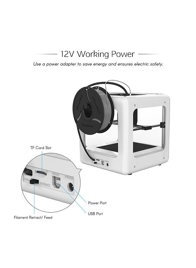 EasyThreed - Nano Entry Level Desktop 3D Printer for Kids Students No Assembling Quiet Working Easy Operation High Accuracy - Image 1