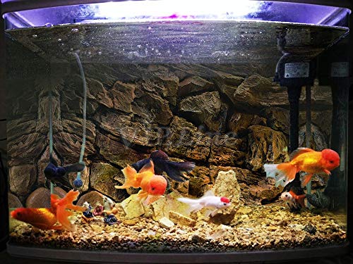 VIP.LINE Rock Wall Aquarium Background Poster PVC Fish Tank Decor Landscape 24 36 48 72 (48" x 18"/ 122 x 46cm) - Image 3