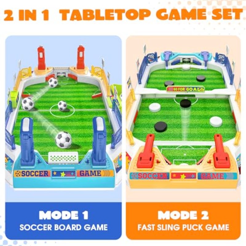 Mini Soccer Board Game for,Birthday Christmas Soccer Gifts for 3 4 5 6 7 8-12 Year Old Boys, Football Table Toys, Pinball Interactive Sports Game for Indoor, Home Party, Family, Playroom, Travel - Image 2