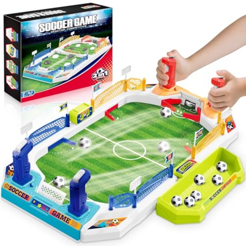 Mini Soccer Board Game for,Birthday Christmas Soccer Gifts for 3 4 5 6 7 8-12 Year Old Boys, Football Table Toys, Pinball Interactive Sports Game for Indoor, Home Party, Family, Playroom, Travel - Image 1
