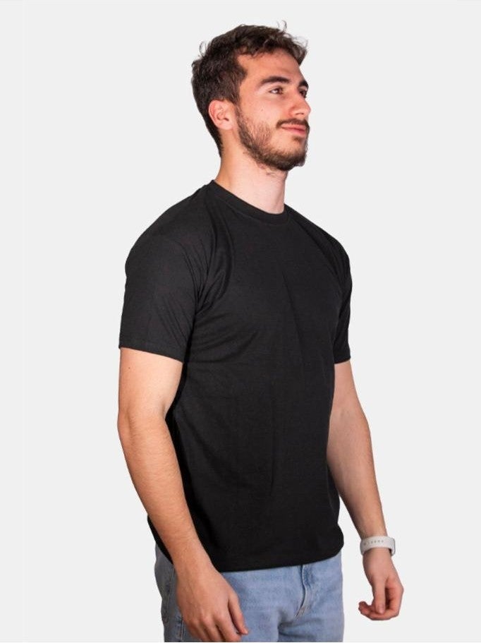 Çapıt Çapit Unisex 100% Cotton Standard Cut Zero Collar Short Sleeve Red T-Shirt  - Image 2