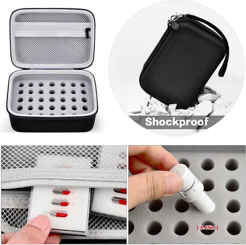 GWCASE Case Compatible with Silhouette for Cameo Auto Blades, 35+pcs Tool Organizer Container for Rotary Kraft AutoBlade Pen Holder Punch Blades Tools Adapter Set (Box Only) - Image 4