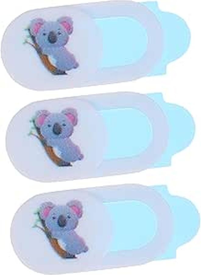 3PCS Animal Pattern Webcam Covers Slide Ultra Thin Design for Laptop Tablet Phone Privacy Protection - Image 1